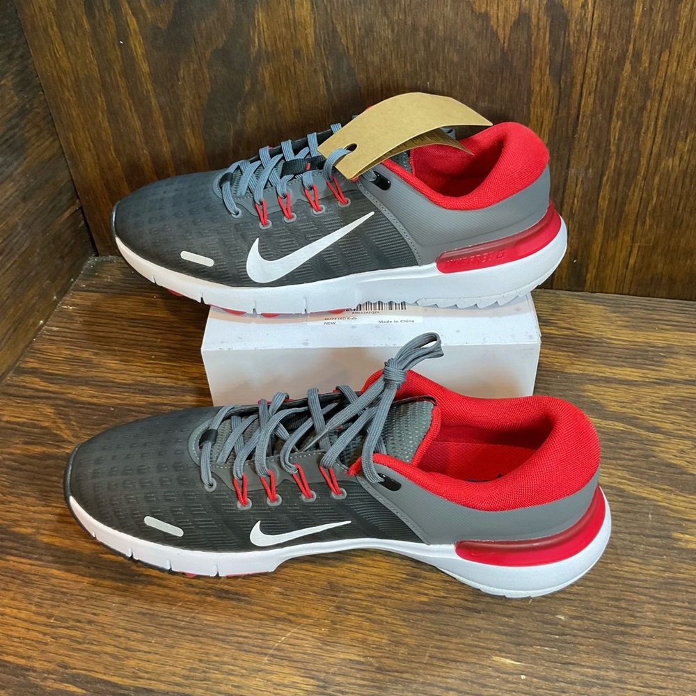 Nike Free Golf NN Golf Shoes FN0332-002 Grey Red White Mens Size 11.5 - Picture 2 of 6
